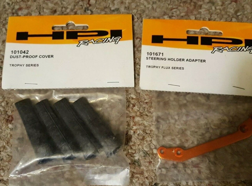 HPI Trophy Series parts:  101042 Dust Proof Cover & 101671 Steering Holder - Image 4 of 4