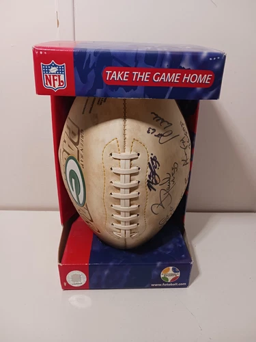 Green Bay Packers Autographed By 6 Players Football READ DESCRIPTION With Photo