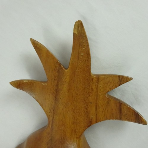 Vintage Hand Made Wooden Tiki Pineapple Monkeypod Dish Made in Philippines - Picture 5 of 5