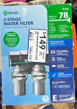 BRAND NEW A. O. Smith 2-Stage Water Filter / Filtration System WITH FAUCET ! 