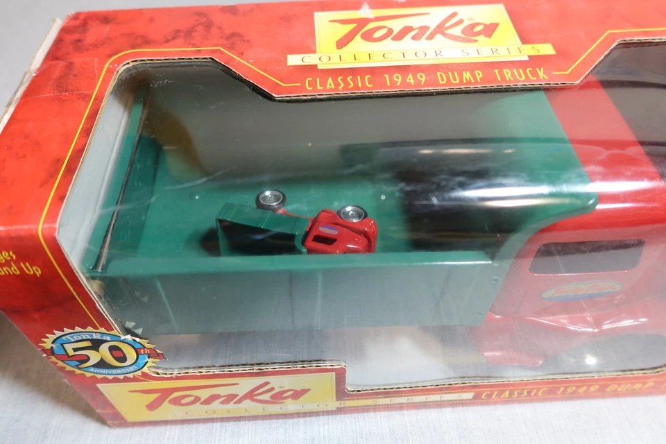 Tonka Collector Series 50th Annivesary 1949 Dump Truck + Enclosed Mini Toy Truck - Image 2 of 4