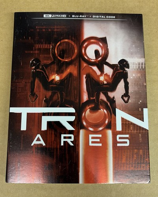 #ad Tron Ares 4k UHD Blu Ray digital code with slipcover NEW SEALED $25.99