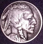 1913-D VAR 2 BUFFALO HEAD NICKEL , F/VF HARD DATE
