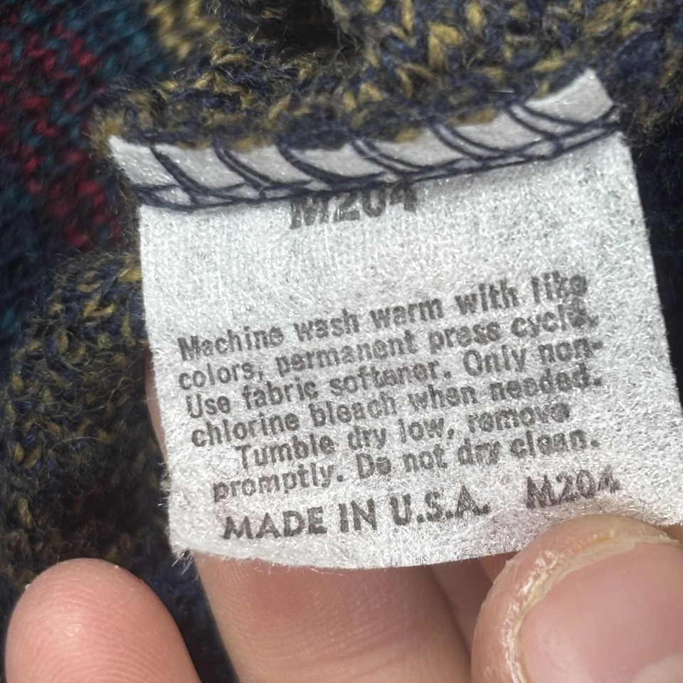 Chaleco Suéter Jantzen De Colección Para Hombres XL Azul Isla Justa Botón Delantero Hecho en EE. UU. 90s Foto 3 de 4