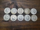 (10) 40% Silver Kennedy Half Dollars 1965-1969 $5 Face Value Constitutional -C1