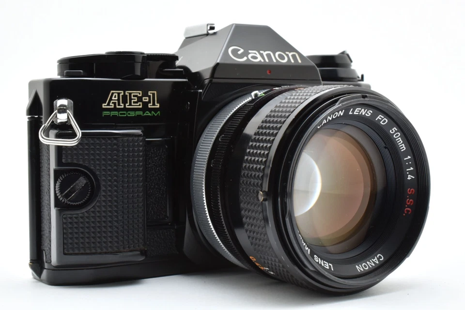 Canon AE-1 Program analoge Kleinbildkamera FD Objektiv 50 mm f/1,4 SSC S.S.C JAPAN 2630112 - Bild 4 von 4