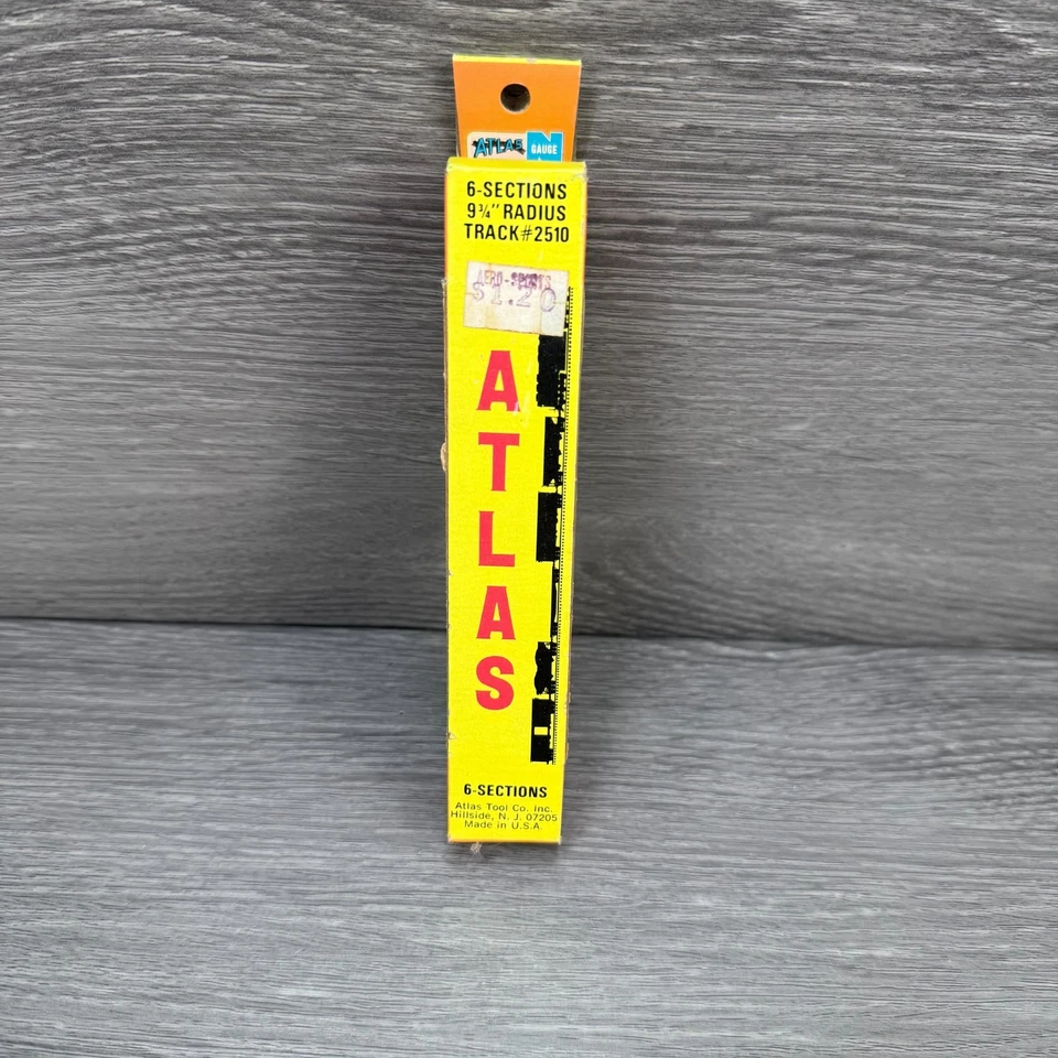 N Scale Atlas Lot of 5 Curved Track #2510 Nickel Silver 6 Sections 9 3/4" R - Image 2 of 4