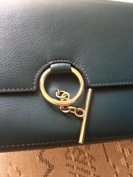 TILA MARCH Bolso Bandolera de Hombro Cartera Cuero en Verde USADO Buen Estado Foto 2 de 4