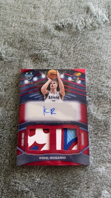 2026 Bowman Best Kohl Rosario Player Worn Rpa /5