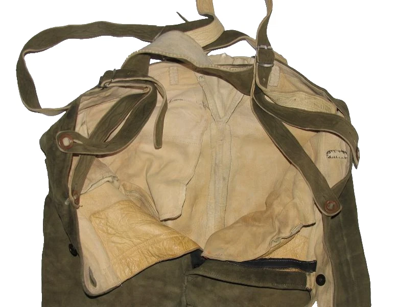 Trachten- Kniebund- LEDERHOSE aus HIRSCHLEDER / Herren- Trachtenhose ca. Gr. 52 - Bild 3 von 3