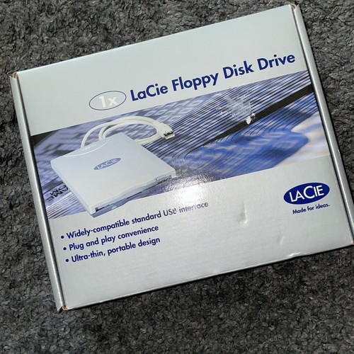 LaCie Floppy Disk Drive Pocket USB FDD MYFLOPPY3 NEW w/ box / CD / Manuel