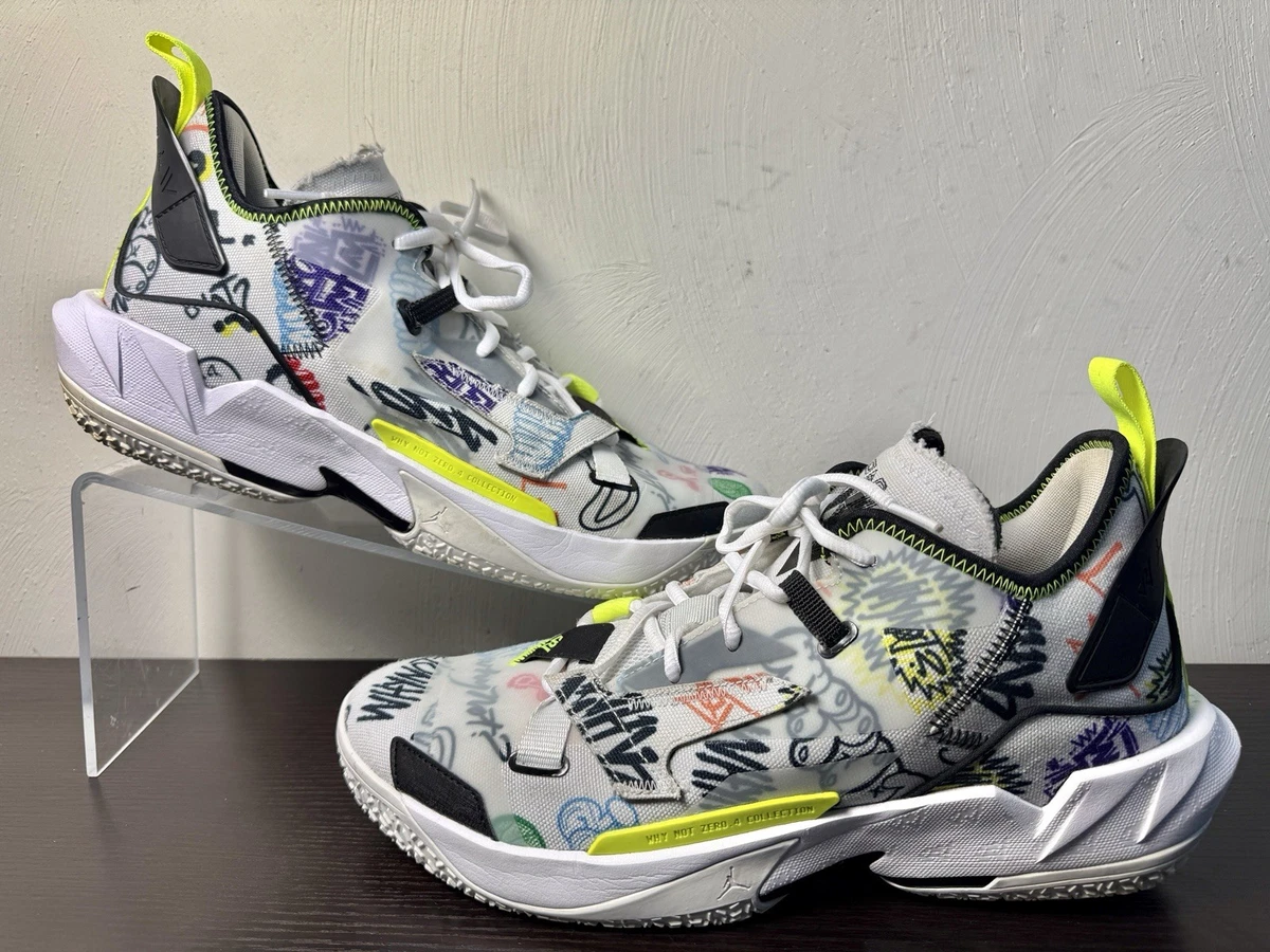 NIKE JORDAN WHY NOT ZERO.4 GRAFFITI - DD4886-007 Size 8 Westbrook Nike Jordan Why Not Zer0.4 PF Graffiti Westbrook Multi Men  main image 3