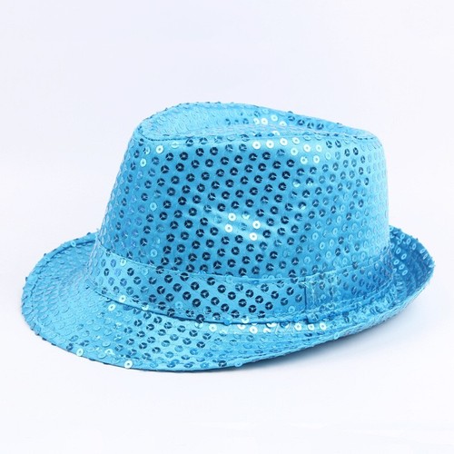 Paillettenhut Clubstyle Disco-Hut Partyhut Trilby Hut Blink Fedora Glitzerhut - Bild 13 von 19