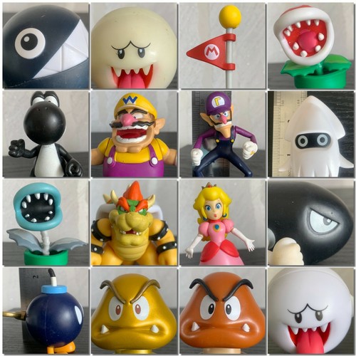 JAKKS Super Mario 2.5" Figure World of Nintendo WALUIGI Wario Boo GHOST Bowser