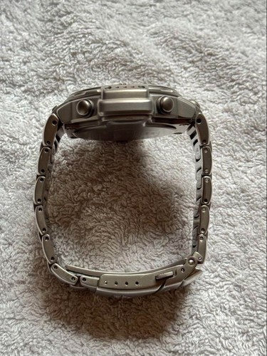 Casio Pro Trek PRT 4000 Triple Sensor Watch Titanium with Manual - Picture 10 of 10
