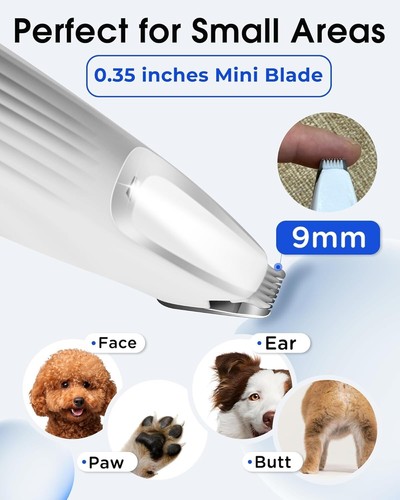 Dog Grooming Kit Clippers Low Noise Quiet Rechargeable Cordless Pet Hair - Picture 2 of 6