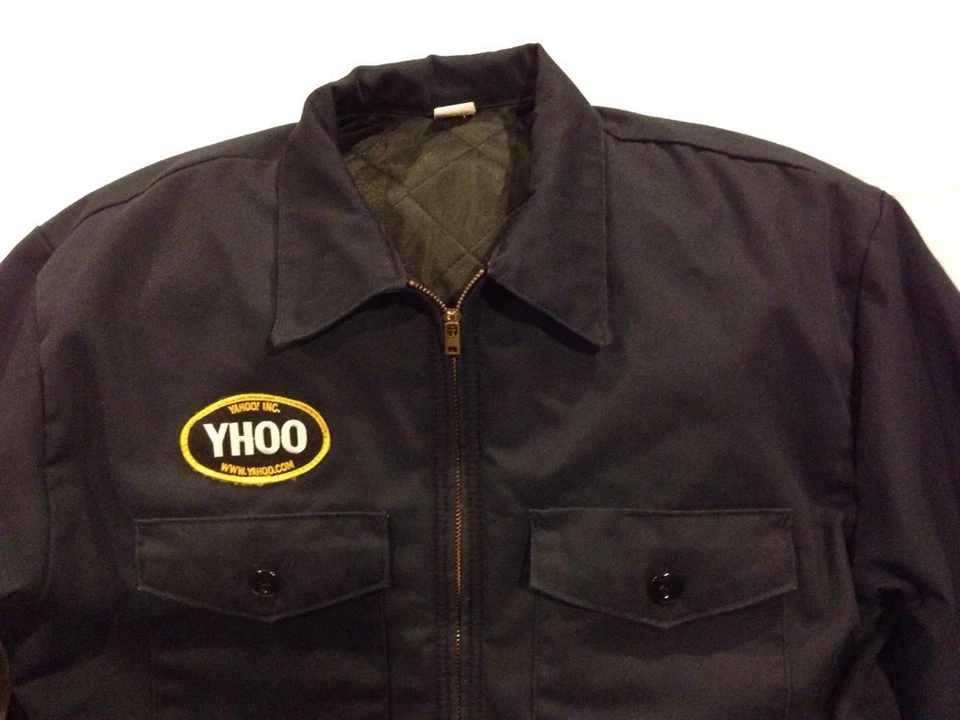 De colección RARO Yahoo! Chaqueta de Trabajo Promocional YHOO GCA Talla L Silicon Valley Foto 3 de 4