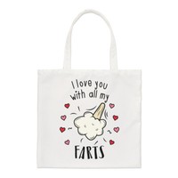 Ich Liebe Dich Mit Alle Meine Furzt Regular Tragetasche Lustig Valentinstag