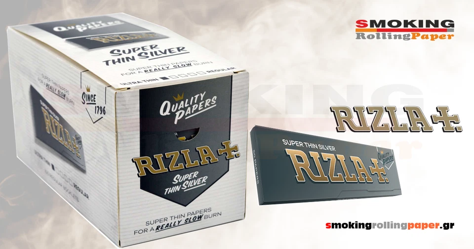 Cartine Rizla Silver Rolling Papers Standard Regular 50 Booklets Free Delivery