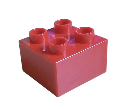 Lego Duplo 20 Stück Stein rot 2x2 rote Steine 4 Noppen Bausteine Baustein 3437 - Bild 2 von 3