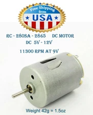 4 X DC Mini  280 Motor, (3 - 12)V,  12,000 RPM, 142G-CM   for DIY Toys