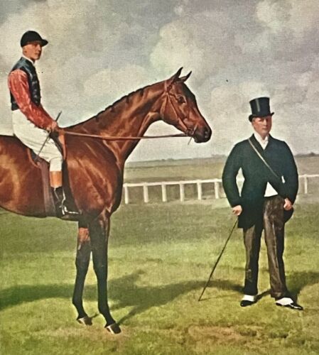 EMIL ADAM NUMBERED LTD. ED. "ORMONDE" THOROUGHBRED EQUESTRIAN HORSE JOCKEY PRINT - Picture 14 of 19