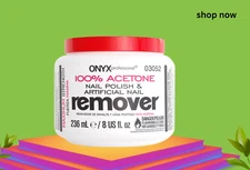 ONYX 100% Acetone Nail Polish Remover, 8 oz