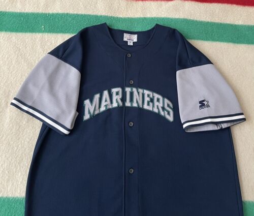 Vintage 90s Starter Seattle Mariners Alex Rodriguez Arod #3 Jersey Size 3X XXXL - Picture 2 of 8