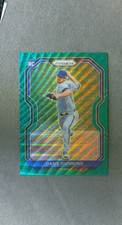 2021 Panini Prizm Green Wave Prizm #226 Dane Dunning RC Rangers