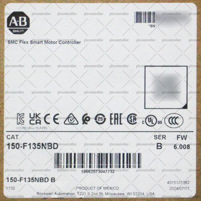 New Allen-Bradley 150-F135NBD SMC Flex Smart Motor Solid State ...