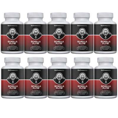 Gorilla Flow- Prostate Support/Urinary Tract Health 10 Bottles 600 Capsules