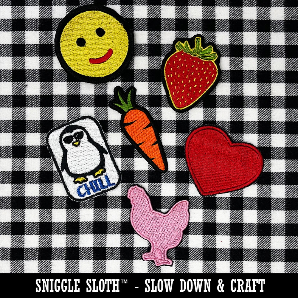Pickleball Paddle Multi-Color Embroidered Iron-On Patch Applique Pickleball Paddle Multi-Color Embroidered Iron-On Patch Applique