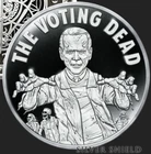1 oz silver proof The Voting Dead Joe Biden .999 COA BOX SSG Zombies Republican