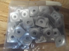 Extreme Max Racing Square Backer Plates 5/16" Aluminum 48 Pack - 5200.1314