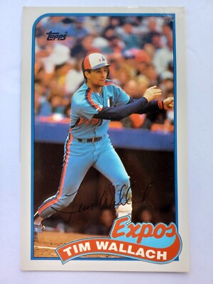 1989 Topps Baseball Talk/LJN #117 Tim Wallach - Expos