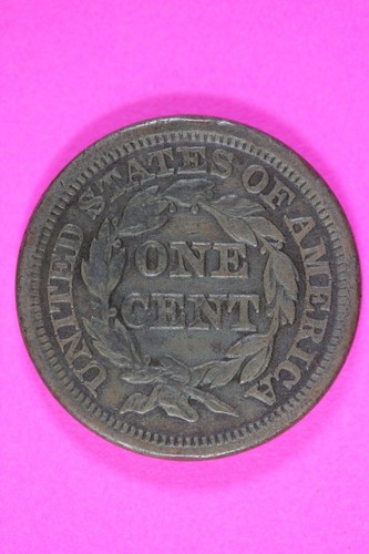 1846/46 Large Cent Braided Hair Liberty Exact Rare Early Type Coin Pictured 30 - Picture 2 of 4