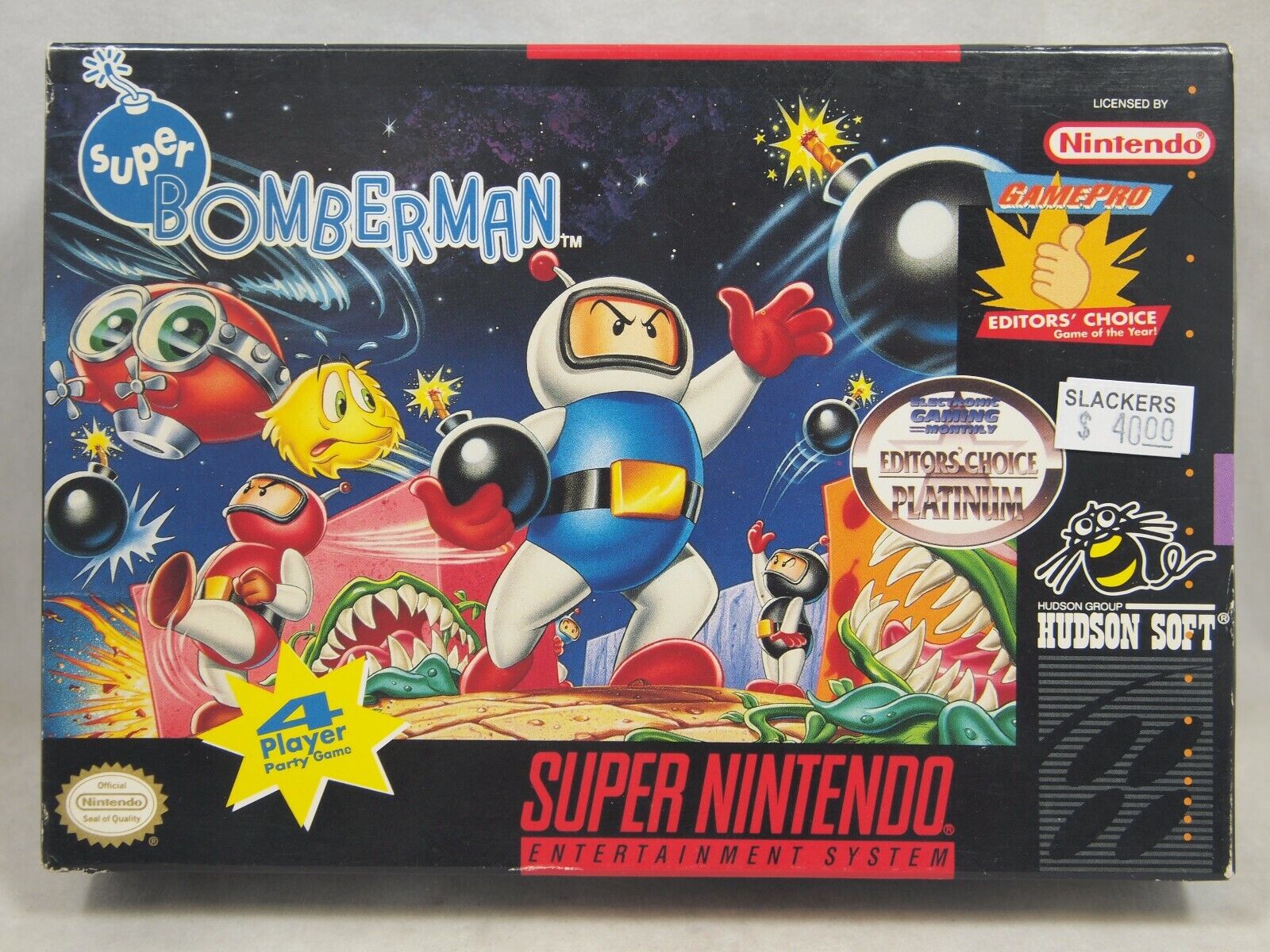 Super Nintendo Super Bomberman Box 