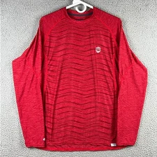 NRS H2CORE Silkweight Long Sleeve Shirt Men’s Small UPF 50 Red Fishing Kayaking