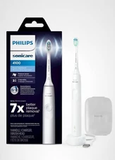 Philips Sonicare 4100 Rechargeable Toothbrush Pressure White HX3681/23 + Case