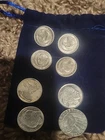 8x Silver Rounds ( 4x 0.05 oz Prospector Rounds & 4 1/10th Varoius Silver Rounds