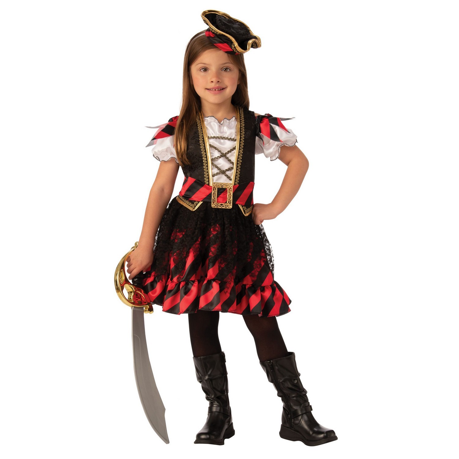 Bristol Novelty Disfraz Diseño Pirata Niñas (BN5986)