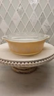 Vtg Pyrex Sandlewood 471 1-Pint Casserole Bowl with 4-470-C Lid