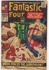 Fantastic Four # 61 (G-) 1967 Marvel Co "Where Stalks The Sandman?"