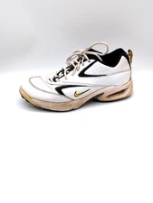 Nike Sneakers Mens Air Max White 10.5 Golf Cleat Shoes Leather 183229 171 00