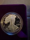 1986 "s" American Eagle proof one ounce silver coin
