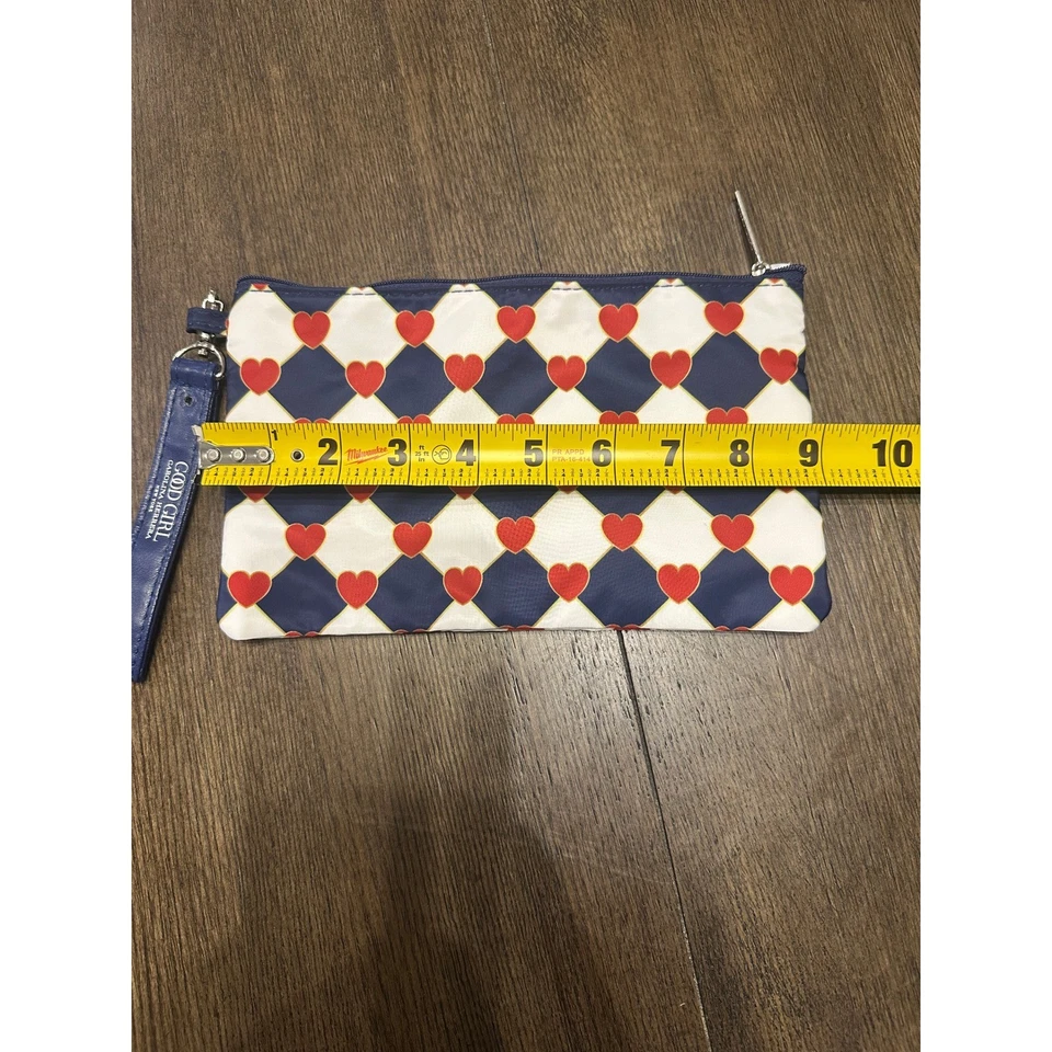 Carolina Herrera Good Girl Bolsa de Cosméticos Bolso sin asas Corazones Rojos Azul Blanco A Cuadros Foto 4 de 4