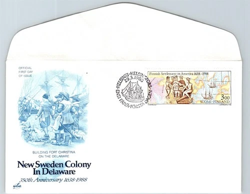 S07-1354, NEW SWEDEN COLONY IN DELAWARE, ARTCRAFT FIRST DAY COVER