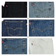 Levis 501 Original Fit Mens Jeans Straight Leg Levi's Button Fly 100% Cotton New