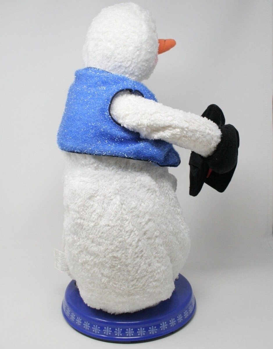 Gemmy Snowflake Spinning Snowman Animated Singing Musical