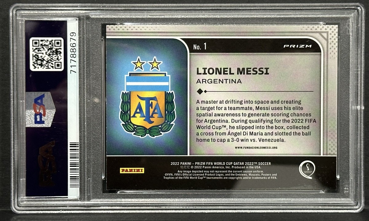 2022 Panini Prizm World Cup Lionel Messi National Pride Case Hit